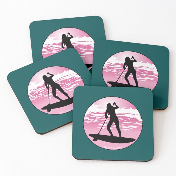 Item preview, HOT Pink SUP Girl  Stand Up Paddle Board   Paddle Board Power Girl   designed and sold by YaRootDN.