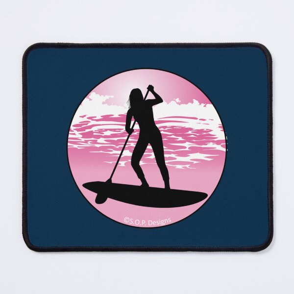 Item preview, HOT Pink SUP Girl Stand Up Paddle Board Paddle Board Power Girl designed and sold by YaRootDN.