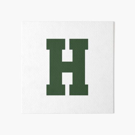 Presentation Alphabets: White & Green Varsity Letter B