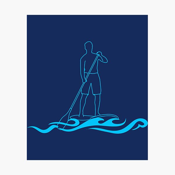 Item preview, Stylised Stand Up Paddle Board SUP Rider   designed and sold by YaRootDN.