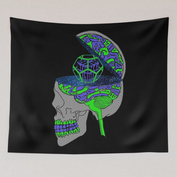 Item preview, Splitting Blue&Green Brain Damage designed and sold by createVisions.