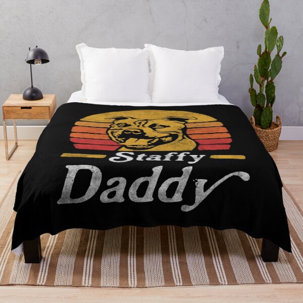Item preview, Retro Vintage Staffy Daddy designed and sold by More Cute Dogs.