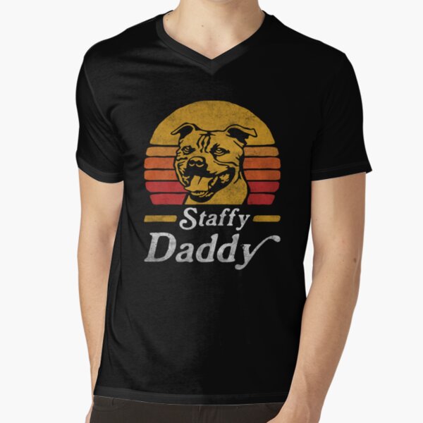 Item preview, Retro Vintage Staffy Daddy designed and sold by More Cute Dogs.
