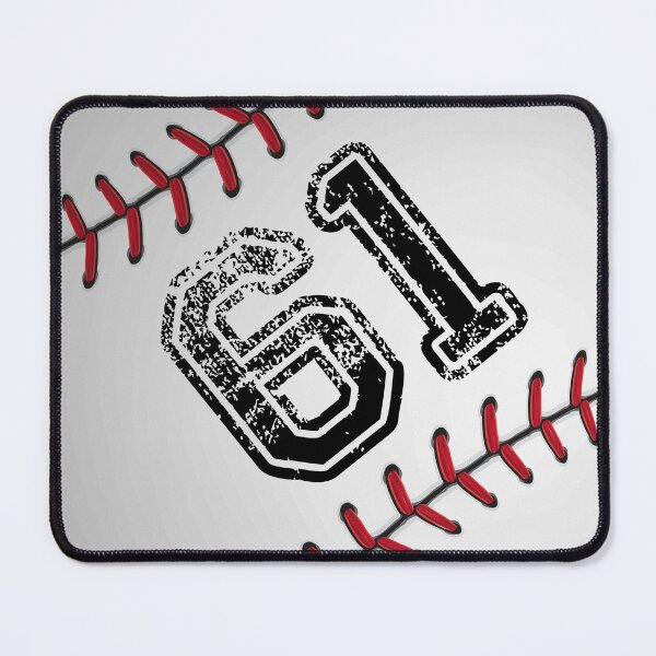 Item preview, Baseball ball number 61, sixty one designed and sold by TheCultStuff.