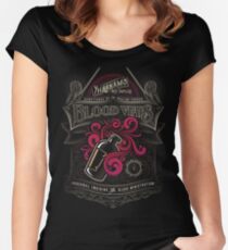Camiseta entallada de cuello redondo Viales de sangre de Yharnam