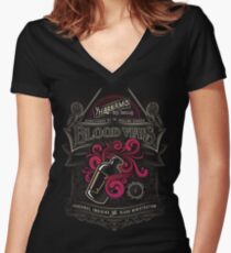 Yharnam's Blood Vials Women's Fitted V-Neck T-Shirt