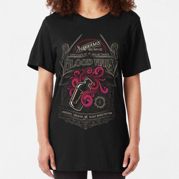 Yharnam's Blood Vials Slim Fit T-Shirt