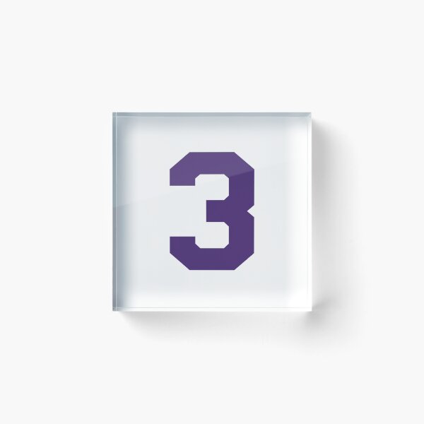 Item preview, Number 3, Purple three, Sports number 3 designed and sold by TheCultStuff.