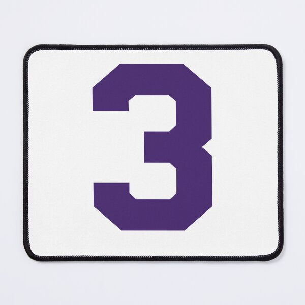 Item preview, Number 3, Purple three, Sports number 3 designed and sold by TheCultStuff.