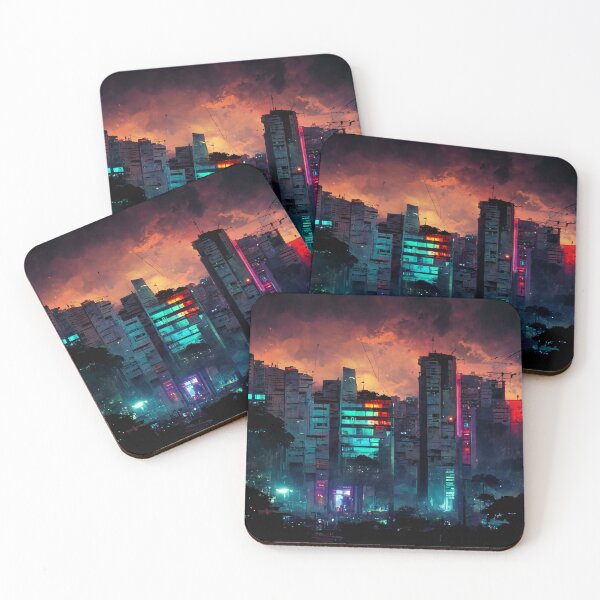 Item preview, Cyberpunk Night City designed and sold by DarkAgeArt.