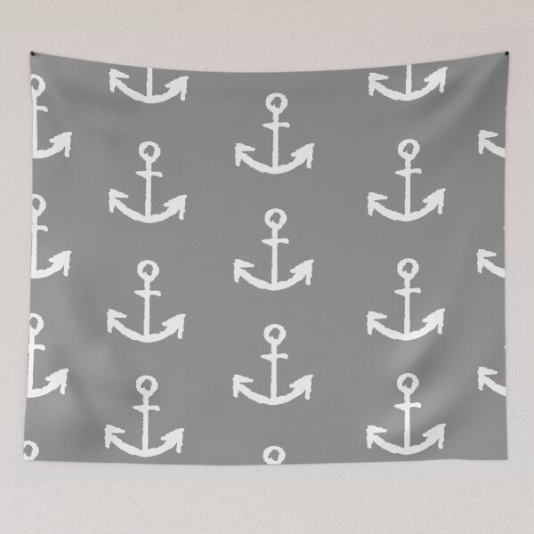 Item preview, Anchors - Gray with White designed and sold by PeppermintCreek.