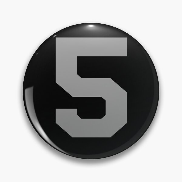 Item preview, Number 5, Silver five, Sports number 5 designed and sold by TheCultStuff.