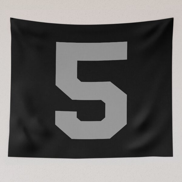 Item preview, Number 5, Silver five, Sports number 5 designed and sold by TheCultStuff.