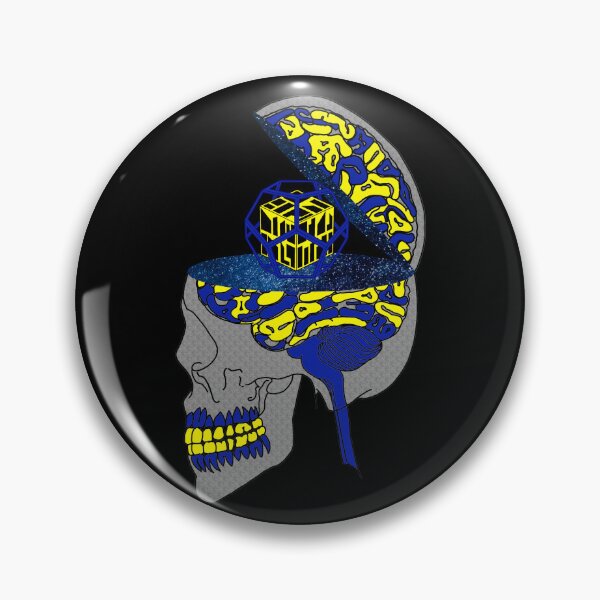 Item preview, Splitting Yellow&Blue Brain Damage designed and sold by createVisions.