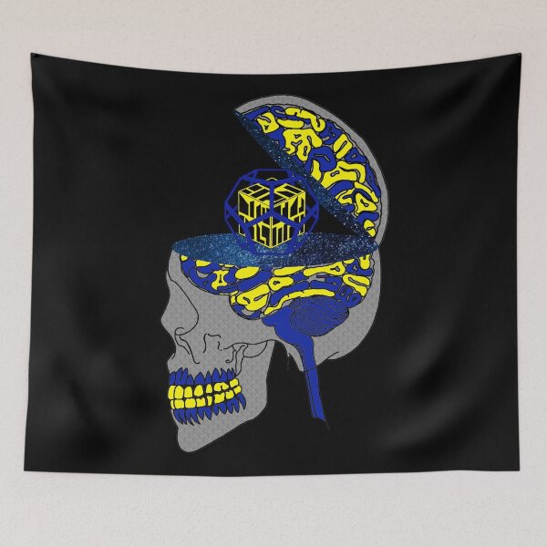 Item preview, Splitting Yellow&Blue Brain Damage designed and sold by createVisions.