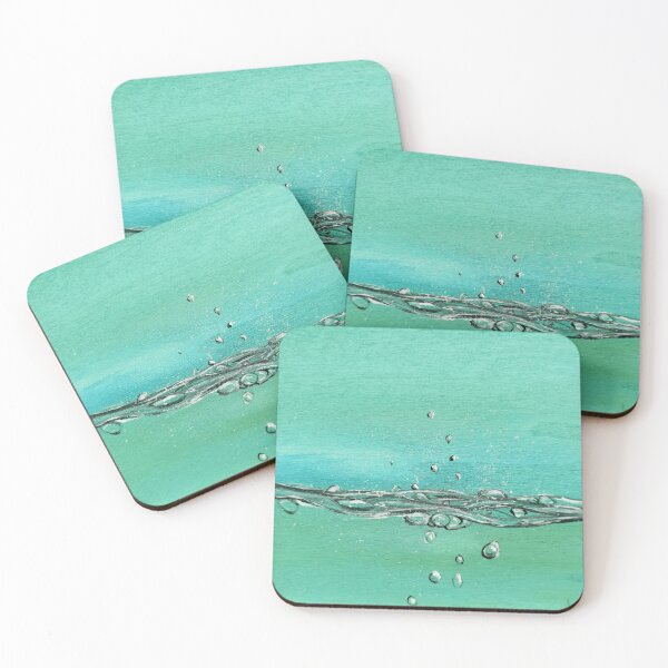 Item preview, Water, water edge & air bubbles painted on wood designed and sold by Anke Franikowski.