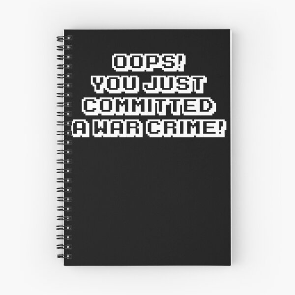 Item preview, Oops! You just committed a war crime! - Transparent with White Outline designed and sold by Saanis.