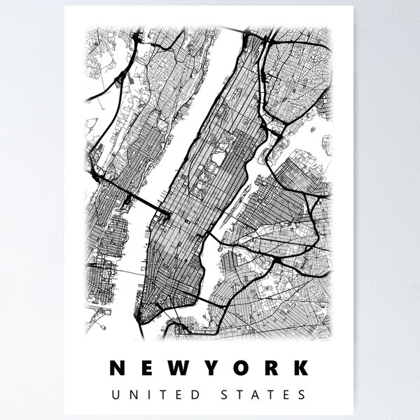 Item preview, Newyork City Map Poster designed and sold by Semih89.