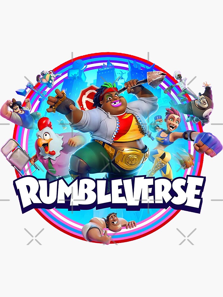 "rumbleverse" Sticker for Sale by SmiChaa Redbubble