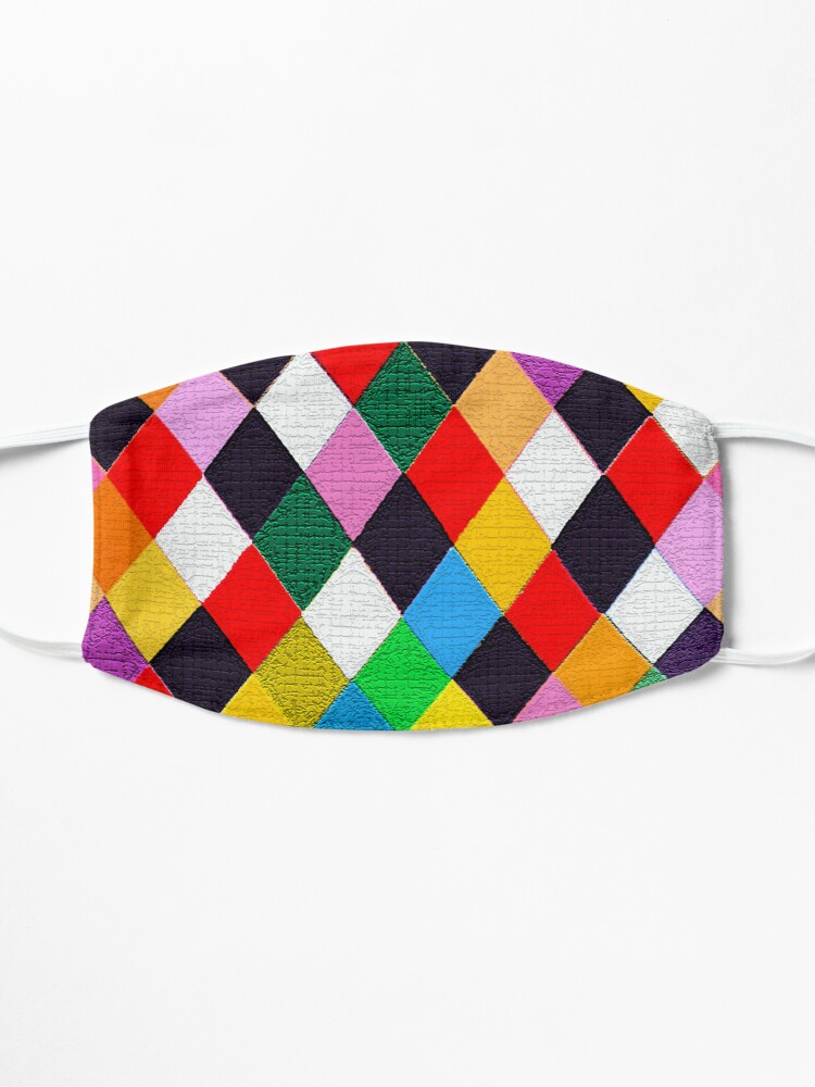 Designer Cat Collars With a Colourful Harlequin Pattern 