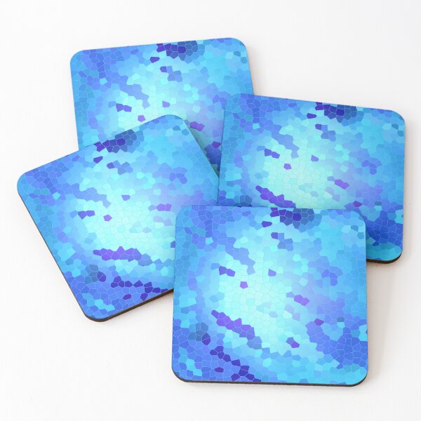 Item preview, sea water pattern - Irregular blue shapes designed and sold by Kurdish T-shirt.