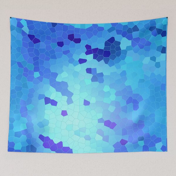Item preview, sea water pattern - Irregular blue shapes designed and sold by Kurdish T-shirt.