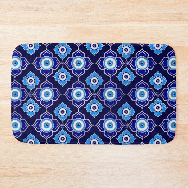 Item preview, Evil Eye Pattern -  Blues and silver designed and sold by k9printart.