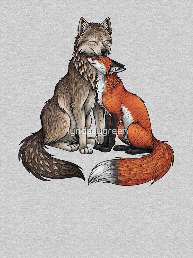 Discover Wolf and Fox Classic T-Shirt, Funny Fox Unisex Shirt