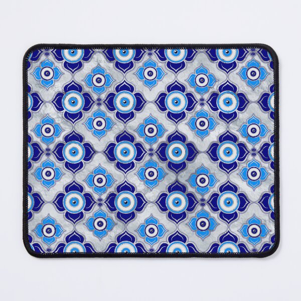 Item preview, Evil Eye Pattern -  Blues and silver designed and sold by k9printart.