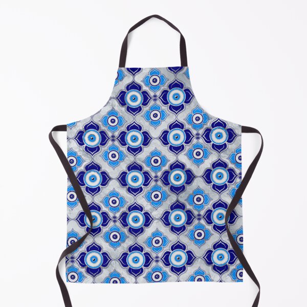 Item preview, Evil Eye Pattern - Blues and silver designed and sold by k9printart.