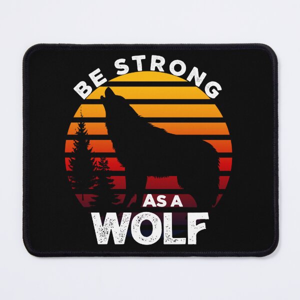 Item preview, BE STRONG AS A WOLF,SUNSET,VINTAGE DESIGN designed and sold by Hussain Shirts.