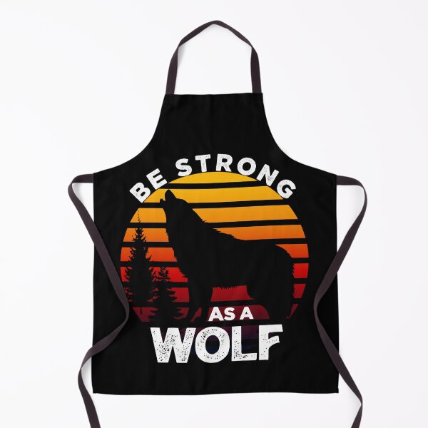 Item preview, BE STRONG AS A WOLF,SUNSET,VINTAGE DESIGN designed and sold by Hussain Shirts.