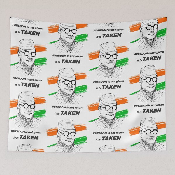 Item preview, Netaji Subhas Chandra Bose quote 1 designed and sold by Blue Bouy.