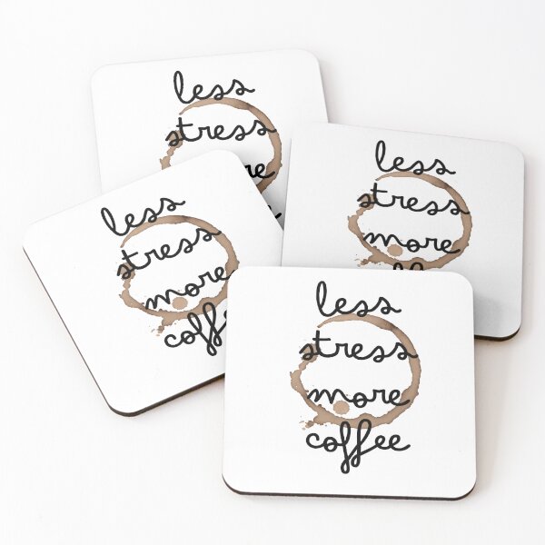 Item preview, less stress more coffee designed and sold by starseedgems.