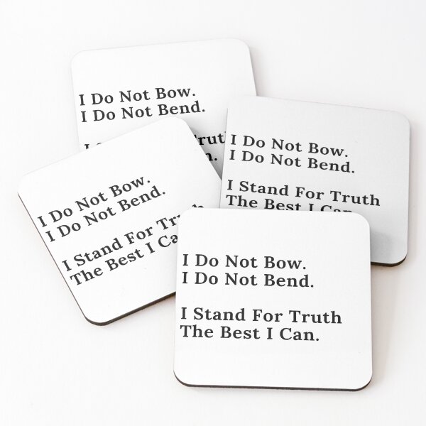 Item preview, I Do Not Bow - Black Text designed and sold by TheKnightWriter.