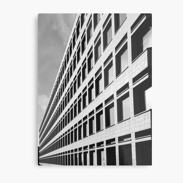 Just another boring office building. Shoreditch, London Metal Print