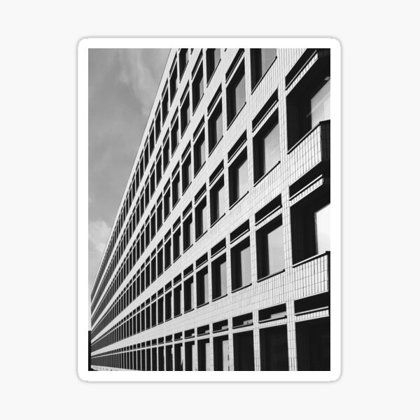 Just another boring office building. Shoreditch, London Sticker