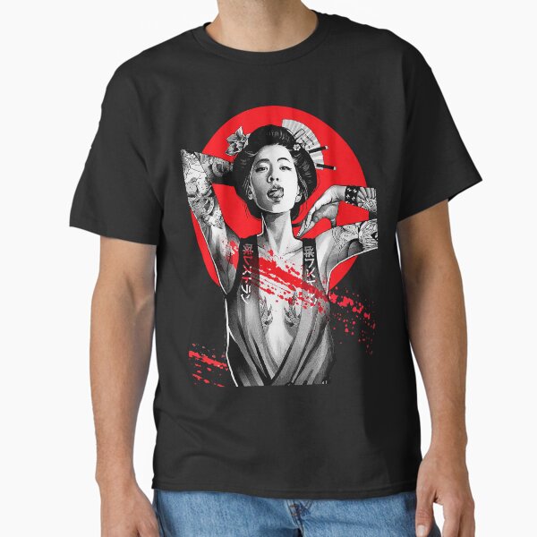 Vista previa del artículo con la obra «Japanese Geisha Urban Vaporwave Pop Art», diseñado y vendido por OWLvision33.