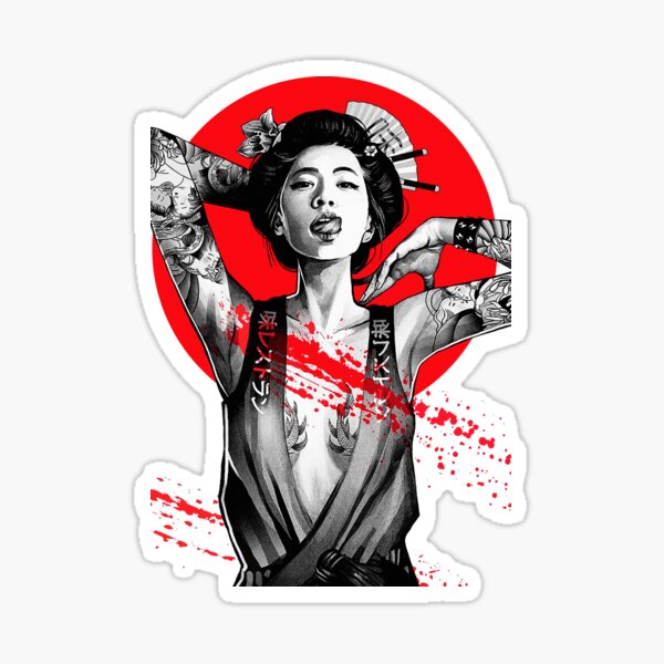 Artikel-Vorschau von Japanische Geisha Urban Vaporwave Pop-Art, designt und verkauft von OWLvision33.
