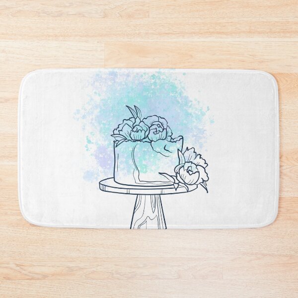 Item preview, Cake Wall Art Line Art With Color designed and sold by Gaynor Burrows.