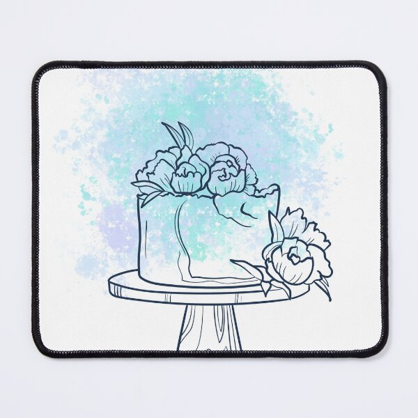 Item preview, Cake Wall Art Line Art With Color designed and sold by Gaynor Burrows.