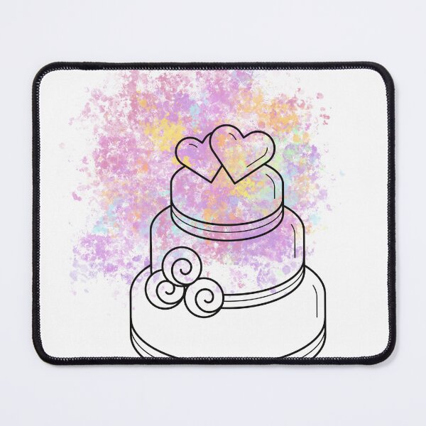 Item preview, Cake Wall Line Art With Color designed and sold by Gaynor Burrows.
