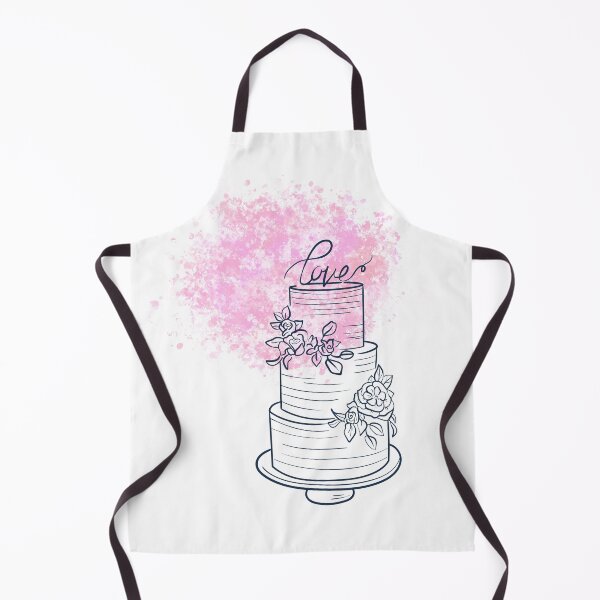 Item preview, 3 Tier Cake Wall Line Art With Color designed and sold by Gaynor Burrows.