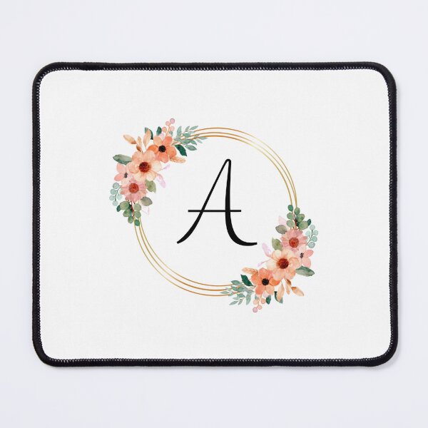 Item preview, Monogram Letter A | Coral Floral Design designed and sold by JustSeasons.