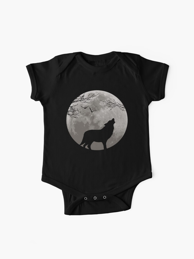 Baby One-Piece, Howling Wolf designed and sold by Nocturnal Prototype™