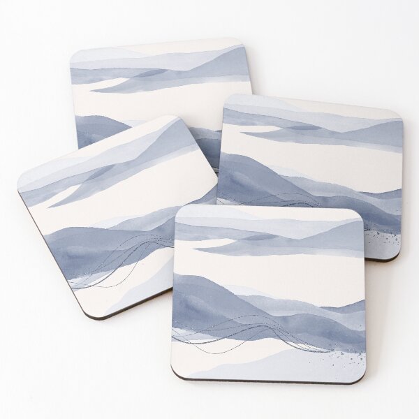 Item preview, Blue Abstract Landscape designed and sold by simplydesignart.