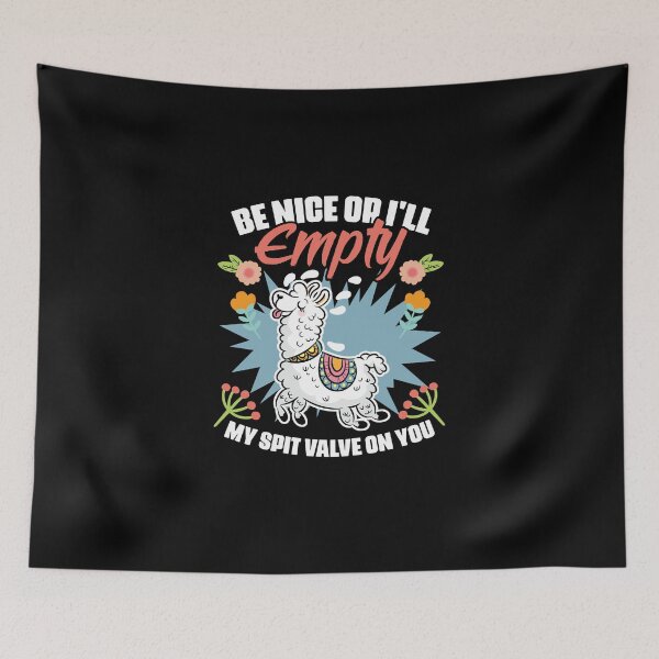 Item preview, Be Nice Funny Floral Llama Humor For A Flower Animal Lover designed and sold by Nessshirts.