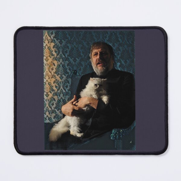 Artikelvorschau, Freundschaftstreffen Philosoph Kulturtheoretiker Slavoj Zizek mit Katze - stilisierte coole Geschenke entworfen und verkauft von Mronaldoicel9.