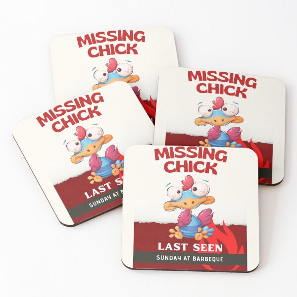 Item preview, Missing Chicken: Funny BBQ wall art designed and sold by Gaynor Burrows.