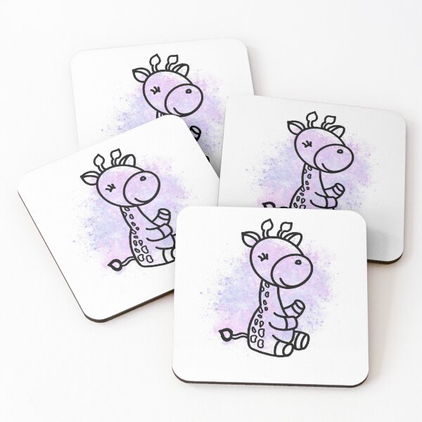 Item preview, baby Giraffe line art  designed and sold by Gaynor Burrows.